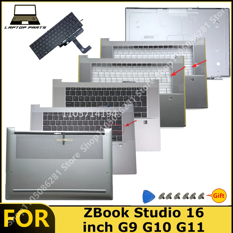 per-zbook-studio-16-pollici-g9-g10-g11-laptop-cover-posteriore-lcd-cornice-frontale-tastiera-poggiapolsi-scocca-inferiore-nuove-parti-di-ricambio