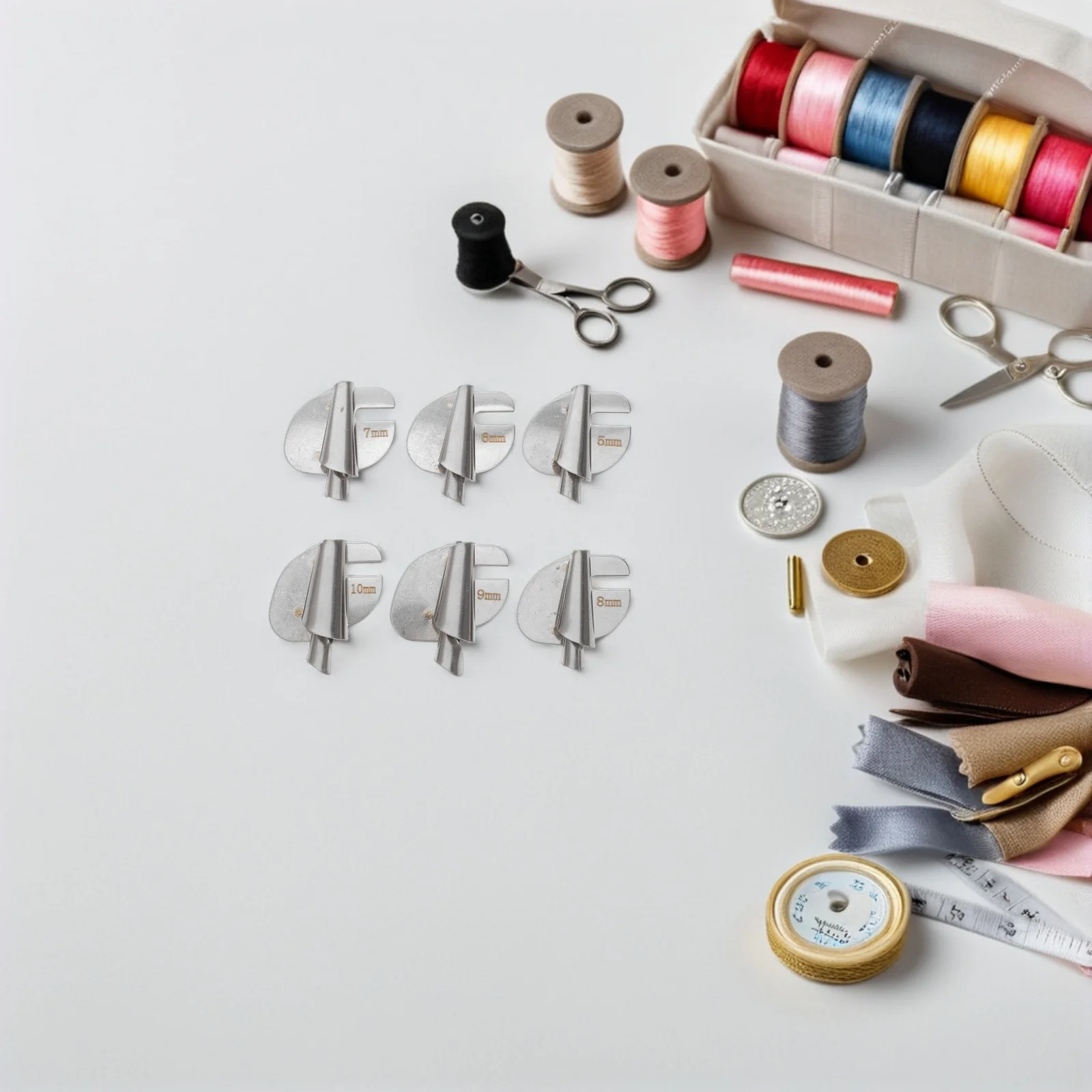 قدم الضغط الدوارة للحافة لآلات الخياطة، مرفق بحاشية لفة متينة مثالي لملحقات تشطيب القماش الممتازة #1