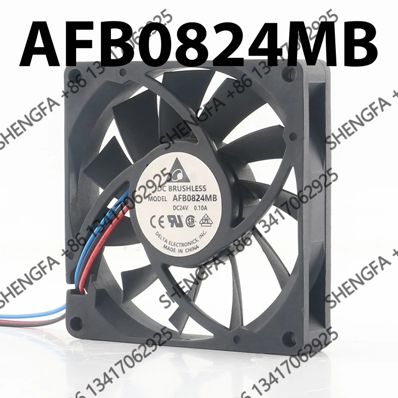 high air volume three-wire inverter Mute AFB0824MB cooling fan Original Delta 5V 12V 48V DC 24V 0.10A AC EC 8015 80X80X15MM 8CM