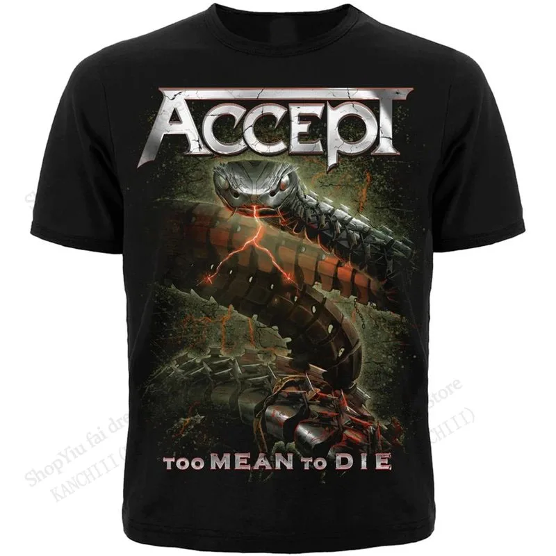 Novo aceitar rock band tour impressão 3d camiseta masculina moda feminina tamanho grande hip hop topos camisetas de manga curta casual roupas masculin