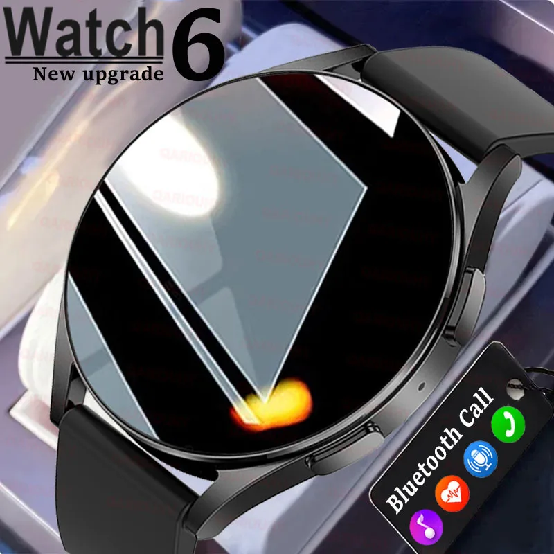 Nieuwe Smartwatch 6 Voor Mannen Hd Full Touch Bloeddruk Bloedzuurstof Bluetooth Call Sport Smart Watch Mannen Vrouwen Voor Android Ios