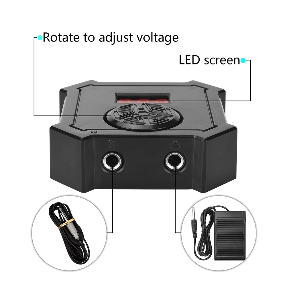 

Power Regulator Voltage Display Screen Stabilizer Tool Adapter Abs Tattoos Machine Stabling Tattooing Supplies