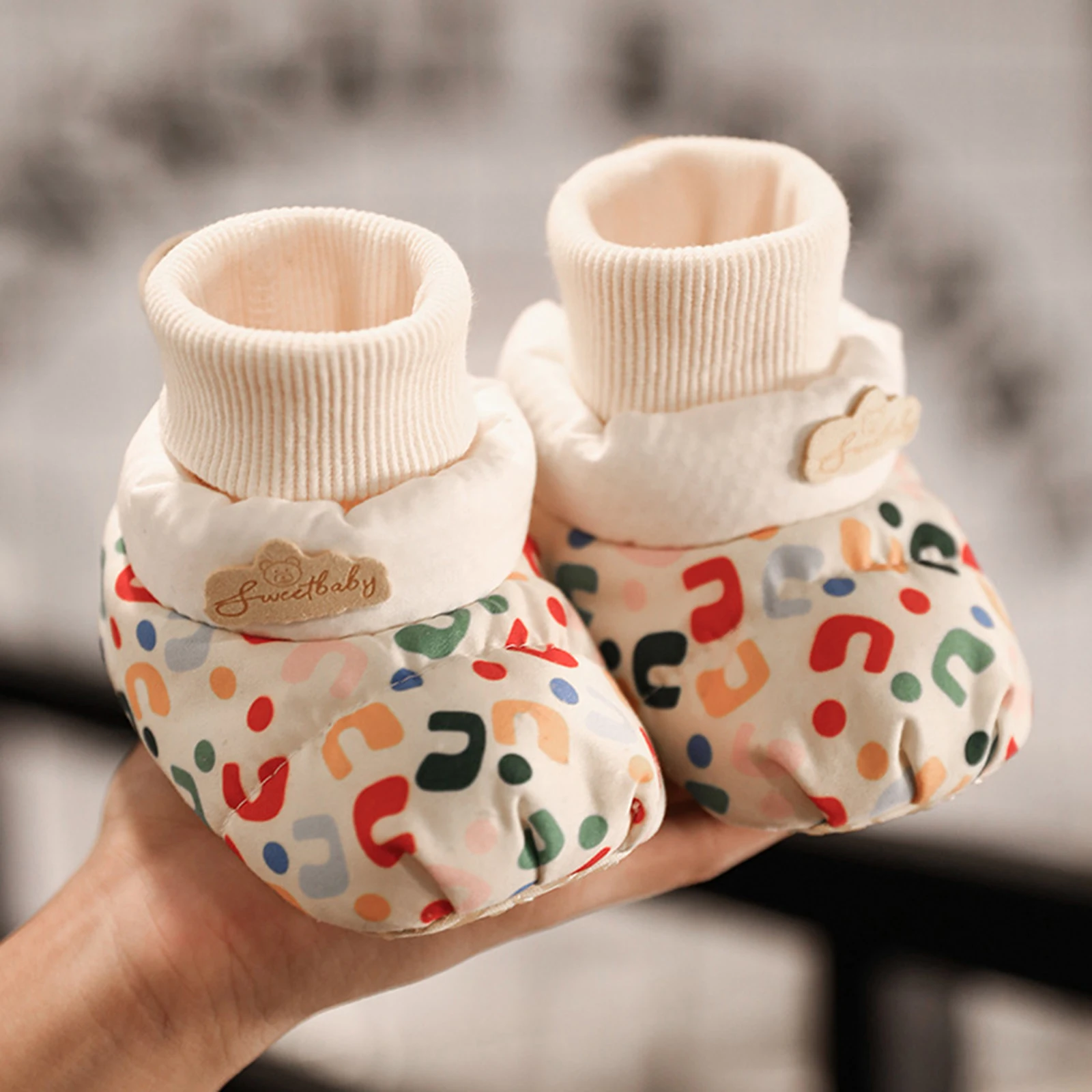 

Suefunskry Мягкая детская прогулочная обувь с милым детским мультяшным принтом, первая прогулочная обувь для вечеринки, фестиваля, детского душа