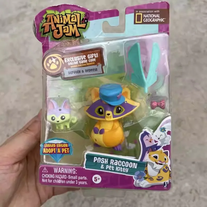 アニマルジャムフィギュア模擬動物人形コアラ高級アライグマペットキティごっこ遊びおもちゃ