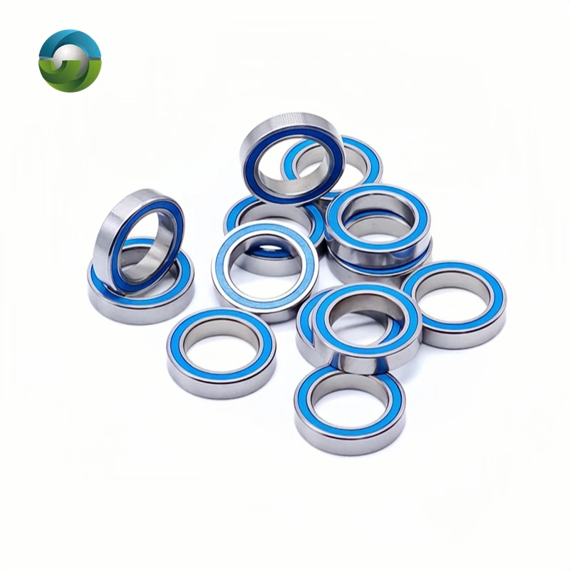 10PCS 6701RS Bearing ABEC-7 12x18x4 mm Hobby Electric RC Car Truck 6701 RS 2RS Ball Bearings 6701-2RS Blue Sealed image 4