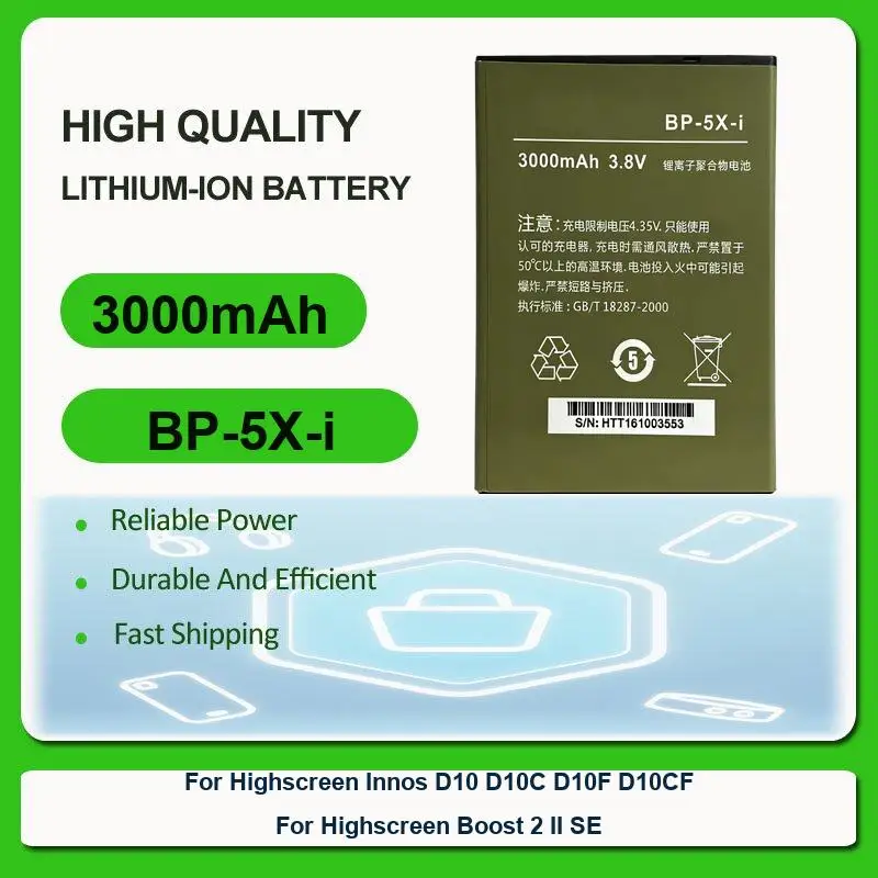 Аккумулятор для Highscreen Innos D10 D10C D10F D10CF Boost 2 II SE Zera S Power Five Evo/Pro D9 D9C DNS-S4502 3 3Pro pure Аккумулятор для Highscreen Innos D10 D10C D10F D10CF Boost 2 II SE Zera S Power Five Evo/Pro D9 D9C DNS-S4502 3 3Pro pure