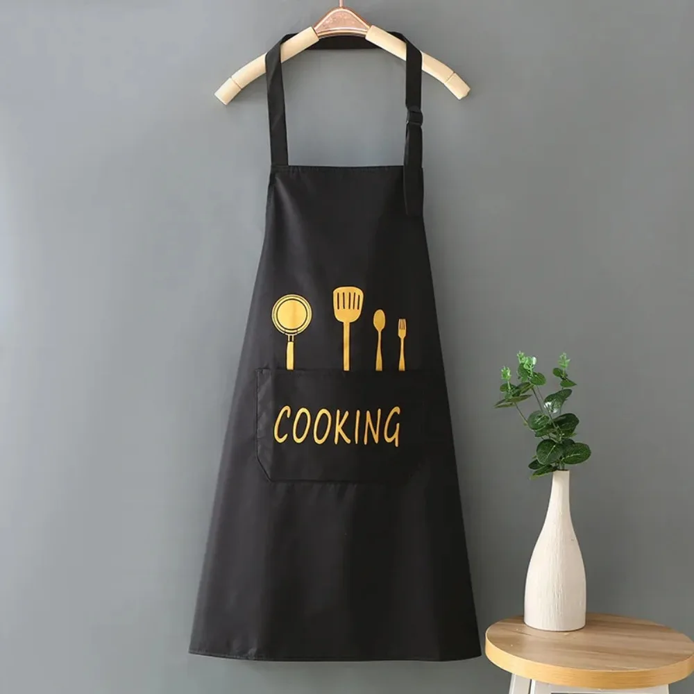 Apron for Home Kitchen Waterproof and Oil-Proof Adult Male and Female Couple Style Cooking Work Clothes Light and Thin image 3
