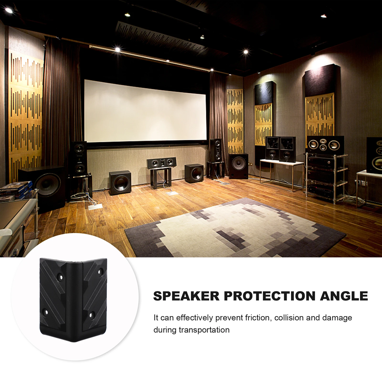 

Anti collision Protective Corner Black for Stage Speakers Cabinet Door Wrap Cover Thickened Protect Children Elderly Edges