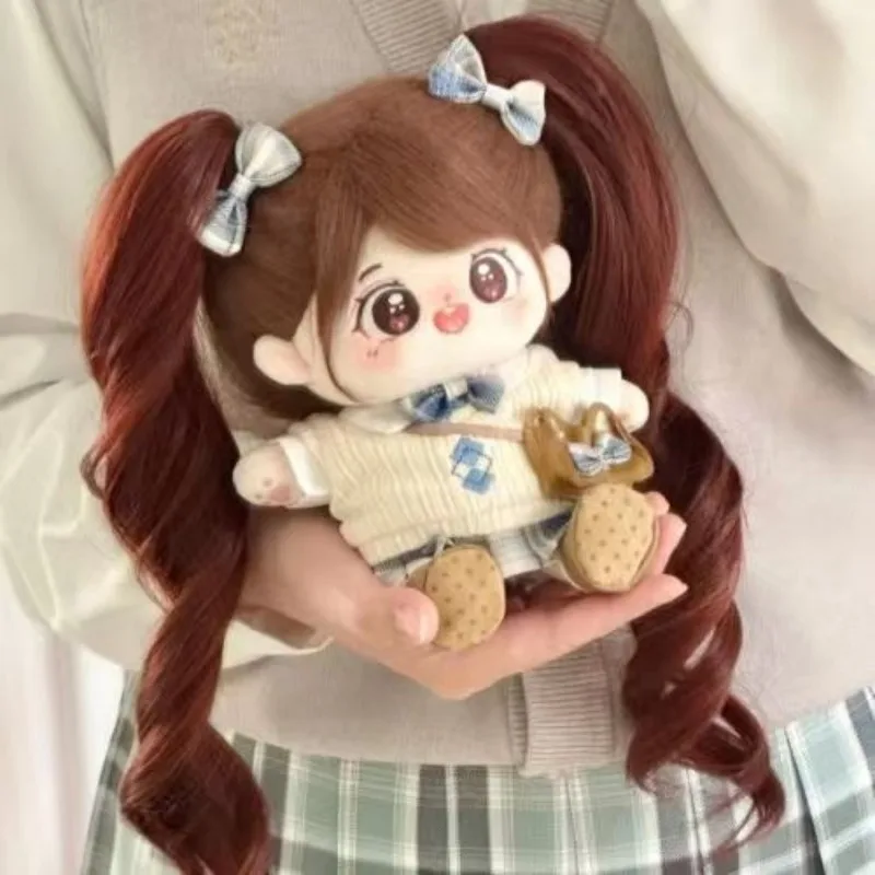 20cm Plush Stuffed Doll JK Uniform Kawaii Costume Suit Change Clothes Outfit Cosplay Birthday Gift