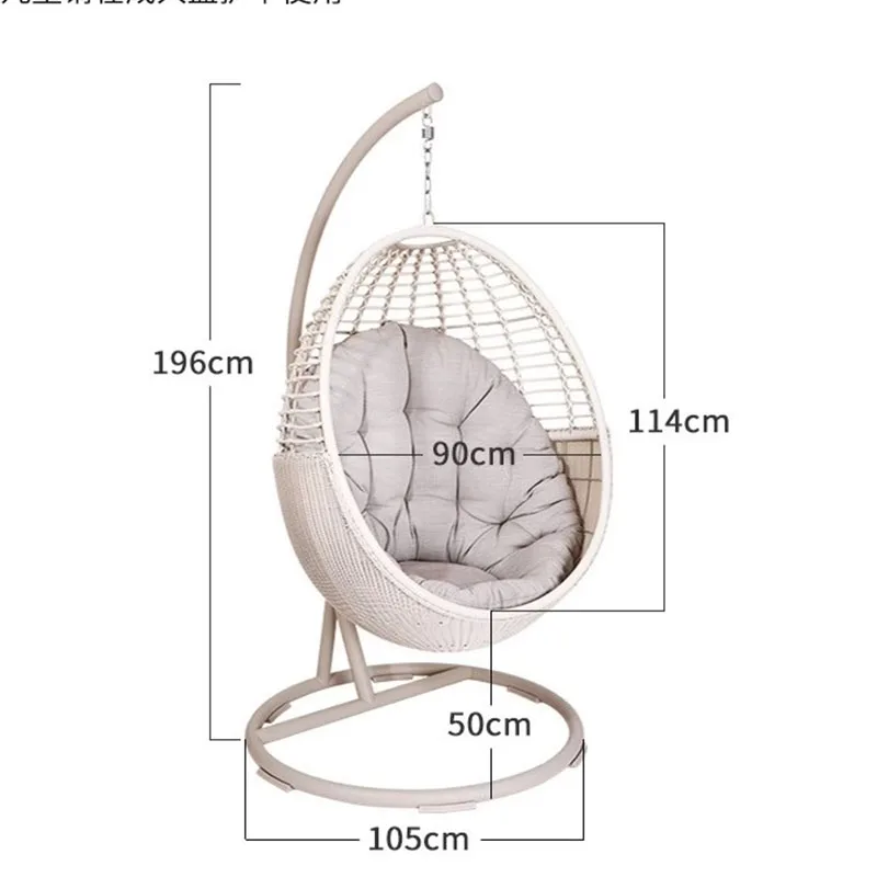 싱글 파티오 걸이식 의자, 화이트 독서 야외 스윙 걸이 의자, 정원 방, 실라, 자딘, 크리스마스 장식
