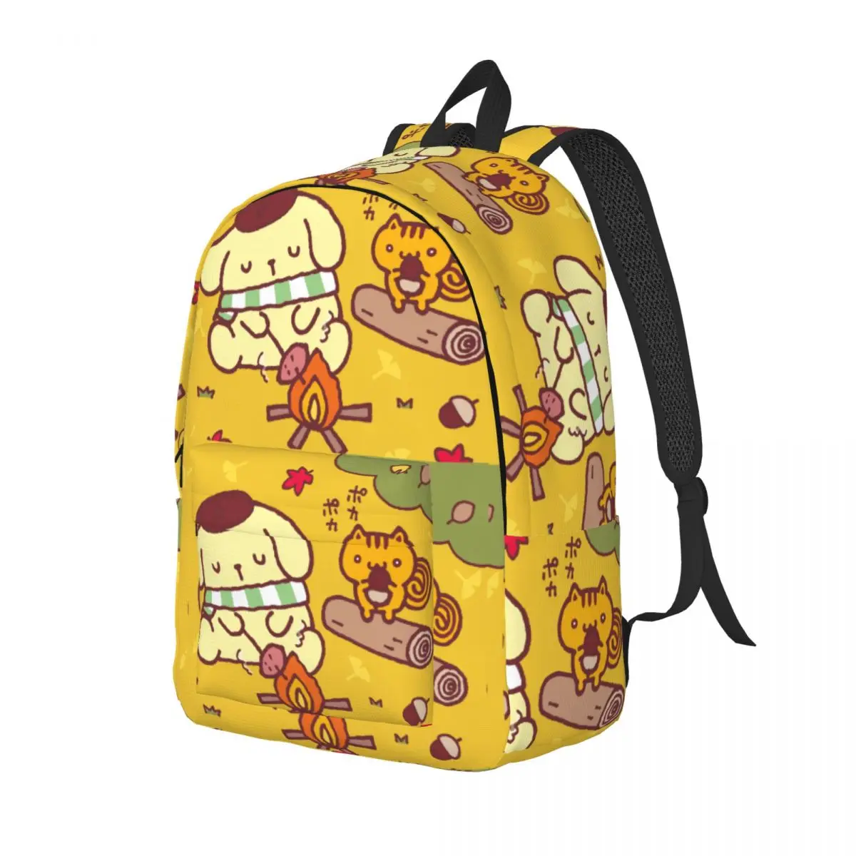 Cute Dog Daypack Sanrio Pom Pom Purin Teen Girl Boy Men Women Adult Vintage For School Gift Zipper Closure Daypack