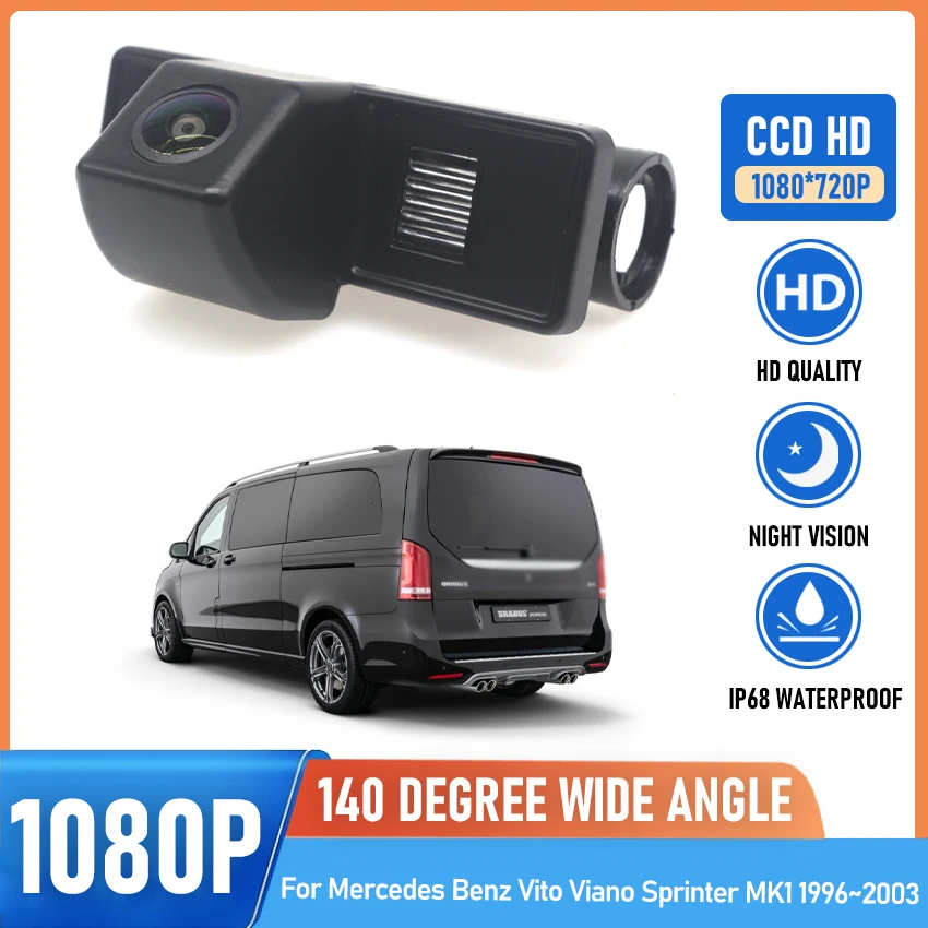 

HD CCD 1080*720 рыбий глаз камера заднего вида для Mercedes Benz Vito Viano Sprinter MK1 1996 1997 1998 1999 2000 2001 2002 2003