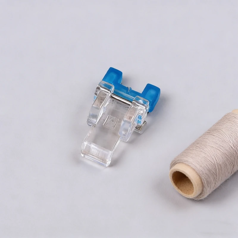 Transparent Blue Teflon Non-Stick Presser Foot