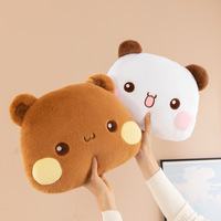 Bubu Dudu Plush Pillow Yier Panda Bear Dolls Lovely Cartoon Stuffed Soft Plushies Car Cushion Sofa Pillows Home Decoration