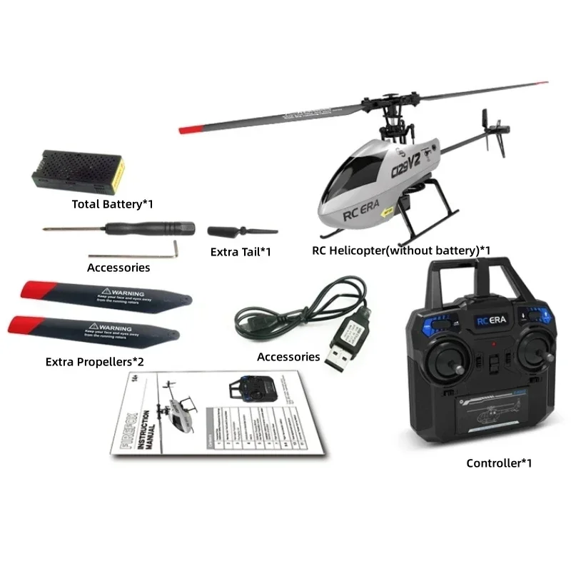 Avion Télécommandé C129 V2 2.4ghz RC pouvez-vous roscope 6 Axes Intelligent Électrique Pro Simple Pagaie Sans Ailerons Crash Resistance