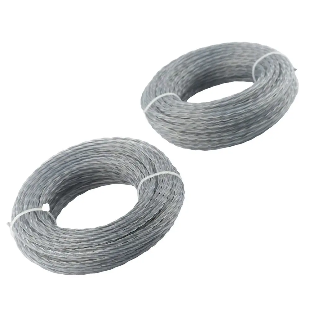 1 لفة دائم القص الانتهازي سلك حبل 3.0 مللي متر * 15 متر دوامة الانتهازي خط النايلون العشب الانتهازي حبل جزازة العشب ملحق #3