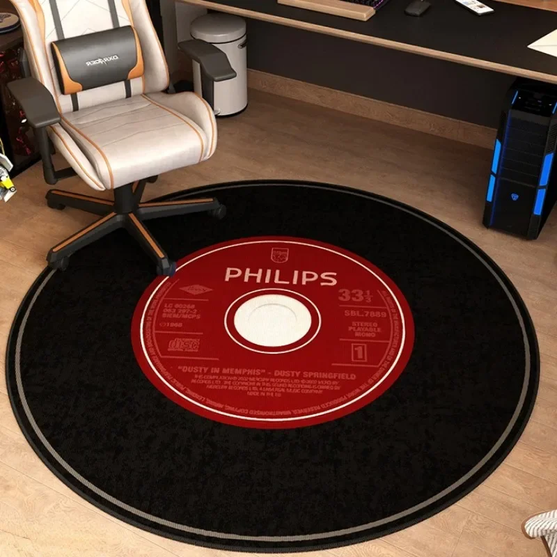 Study Bedroom Bedside Carpet Round Fashion Record Rug Suitable Office Gaming Swivel Chair Dressing Table Cloakroom Mat Tapis 러그