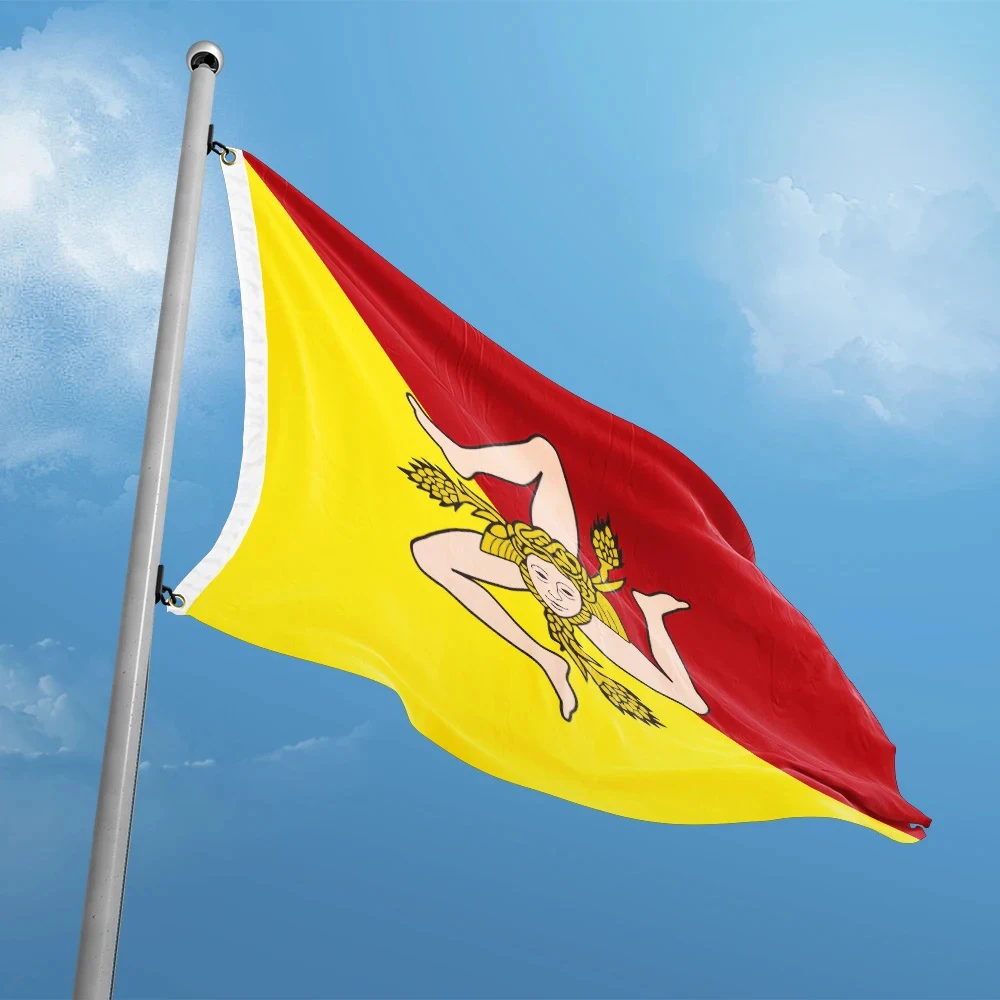 FLAGLINK 90X150cm Italia de la bandera de Sicilia para decoración