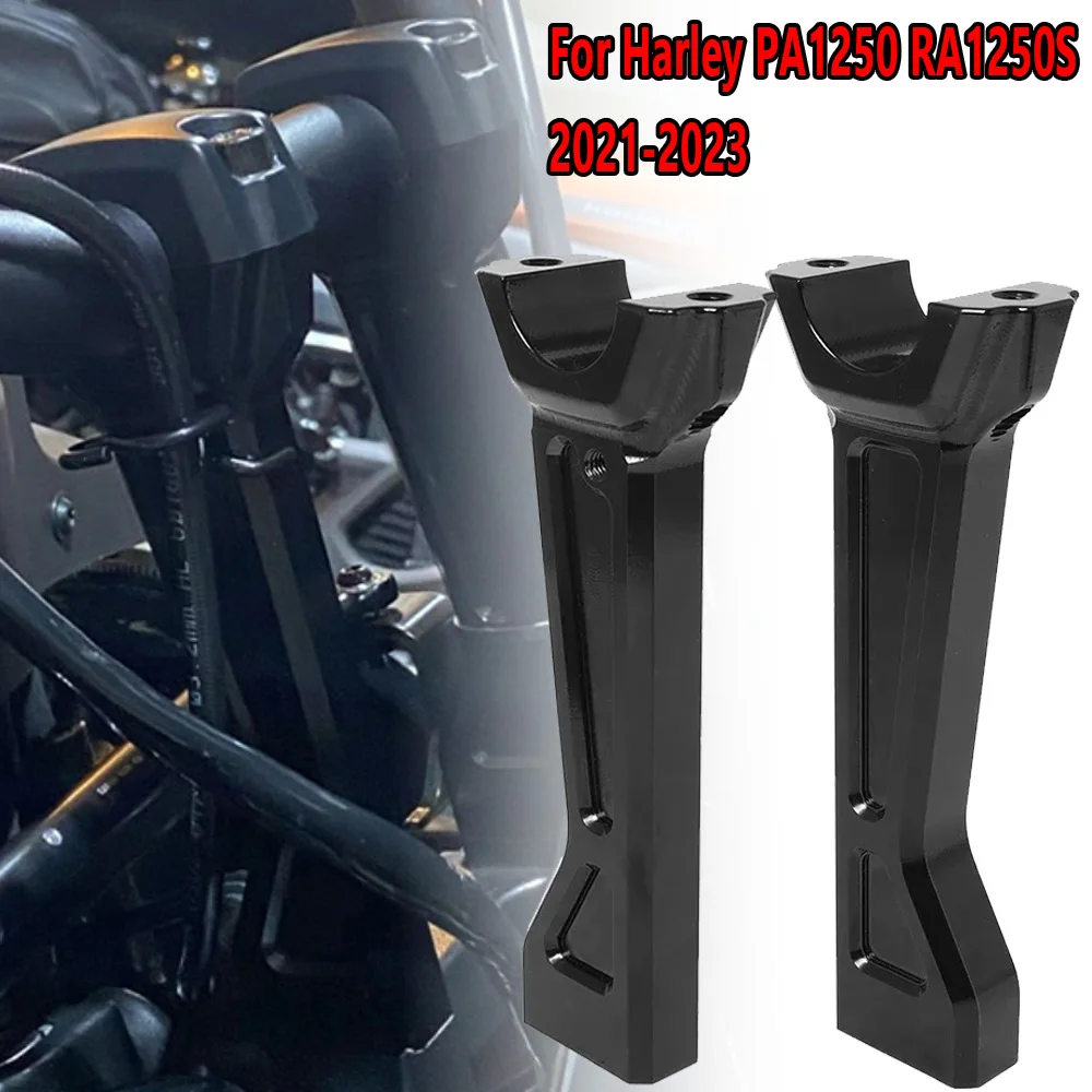 

For Harley Pan America RA 1250 Special 1250S RA1250S 2021-2023 Accessories 6.3" Upright Tall Handlebar Risers Mount Clamp Kit