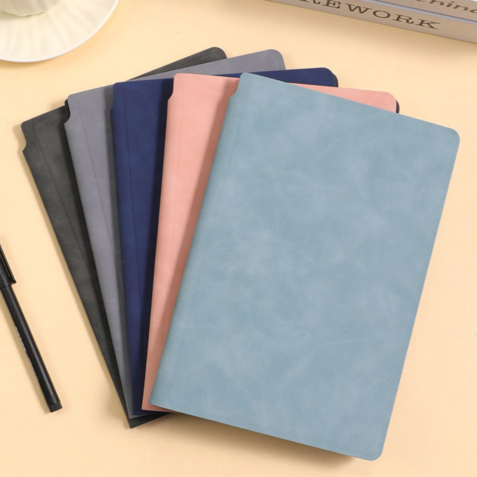 1 Pcs Reusable Whiteboard Notebook Set With Whiteboard Pen Erasing Cloth Leather Memo Pad Weekly Planner Portable Stylish Office