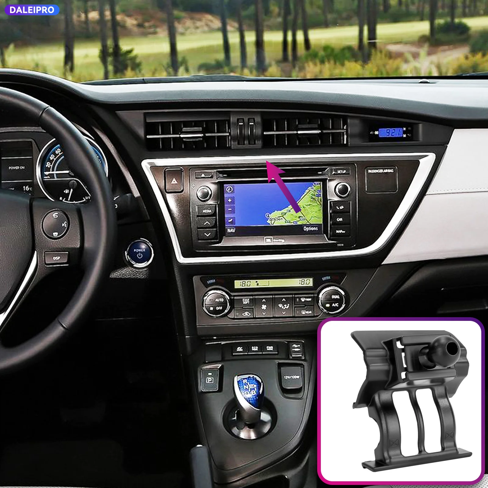 For Toyota Auris 2013 2014 2015 Vehicle-Specific Phone Holder Base Smart Car Phone Mount 66W Charging Holder Accessories