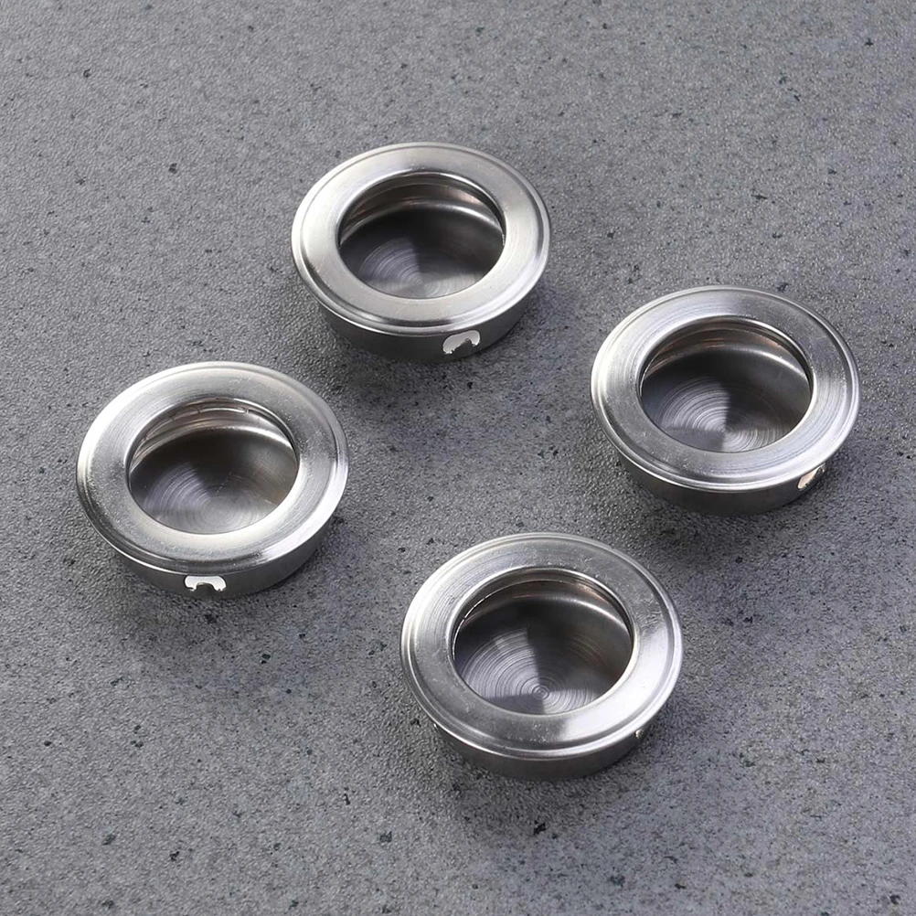 

20 Pcs Drawer Stainless Steel Handle Embedded Door Cabinet Square Flush Mount Pull