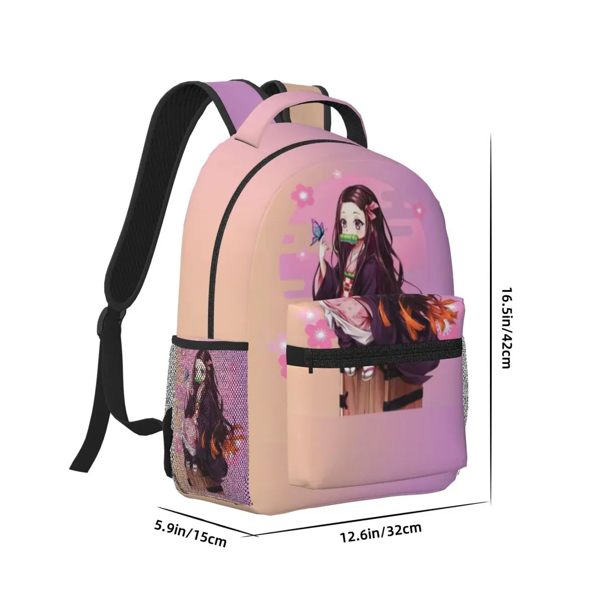 Immerse Yourself In The Epic Universe Of Demon Slayer With Nezuko's Exclusive Design Backpack 17in