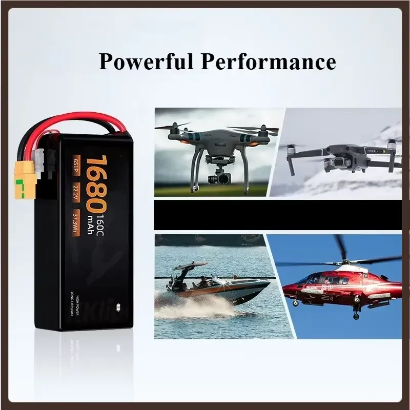 1680mAh Multi capacity battery for Racing Drones 150C High Discharge Rate FPV Drone Battery