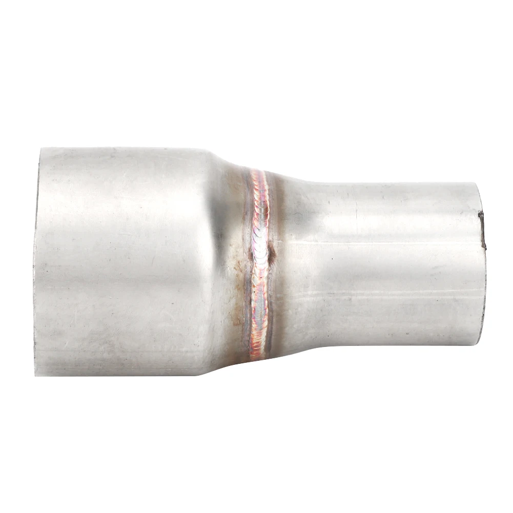 63mm/2.5in To 45mm/1.75in Stainless Steel Exhaust Reducer Connector Pipe Tube Adapter Intake Pipe Connection Joint With Hole