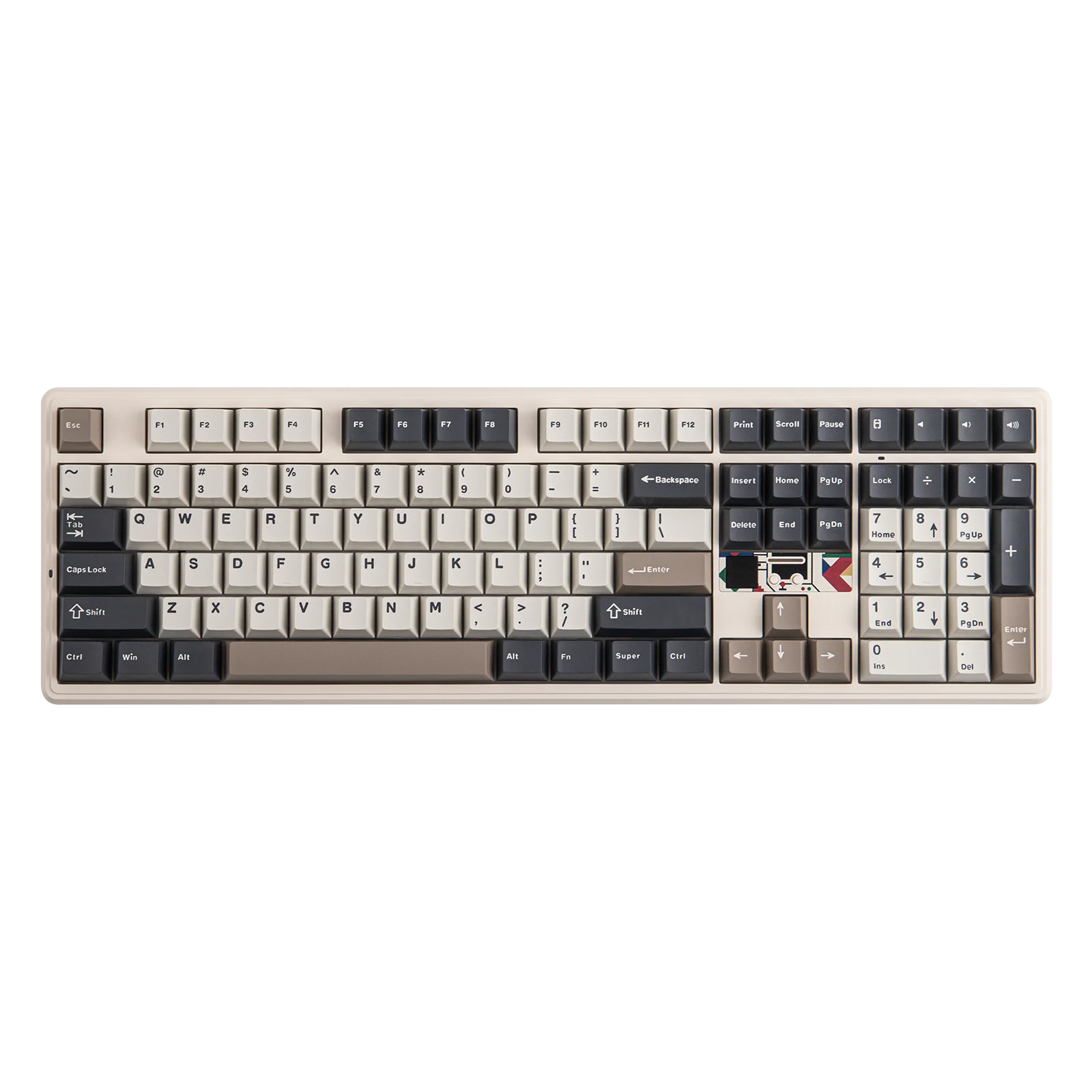 EPOMAKER X AULA F108 PRO V2 Full Size ANSI US Layout Wired/BT/Wireless Mechanical Keyboard with Pixel Screen & RGB Backlits