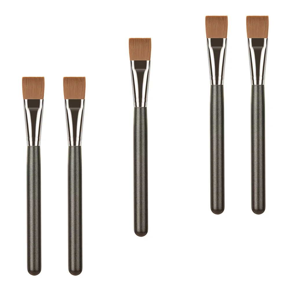

5Pcs Face Mask Brush Professional Flat-Shaped Facial Mud Applicator Easy Clean Beauty Supplies for Home Salon Use