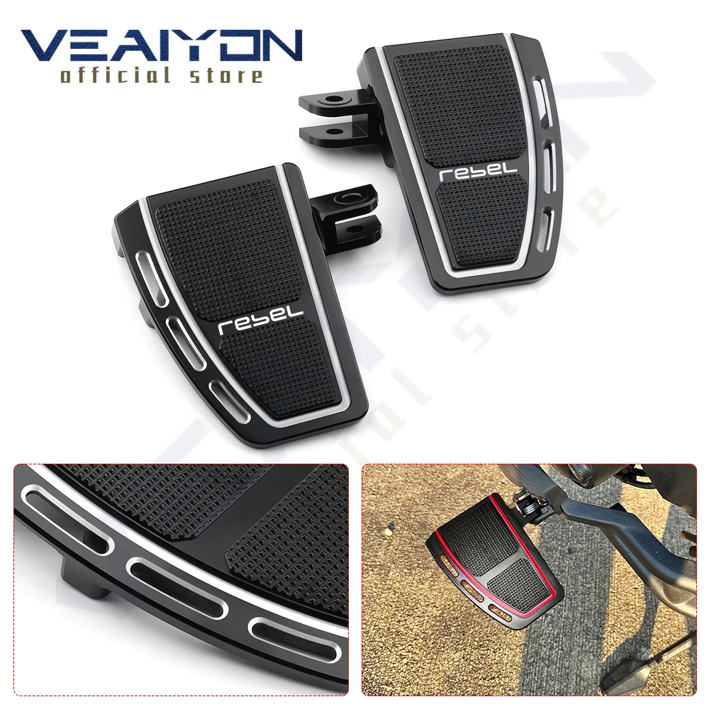 

Motorcycle For CMX1100 CMX 1100 Rebel 2021 2022 2023 Wide Foot Pegs Rest Footpeg Front Rider Footboards Enlarger Pedals 2023