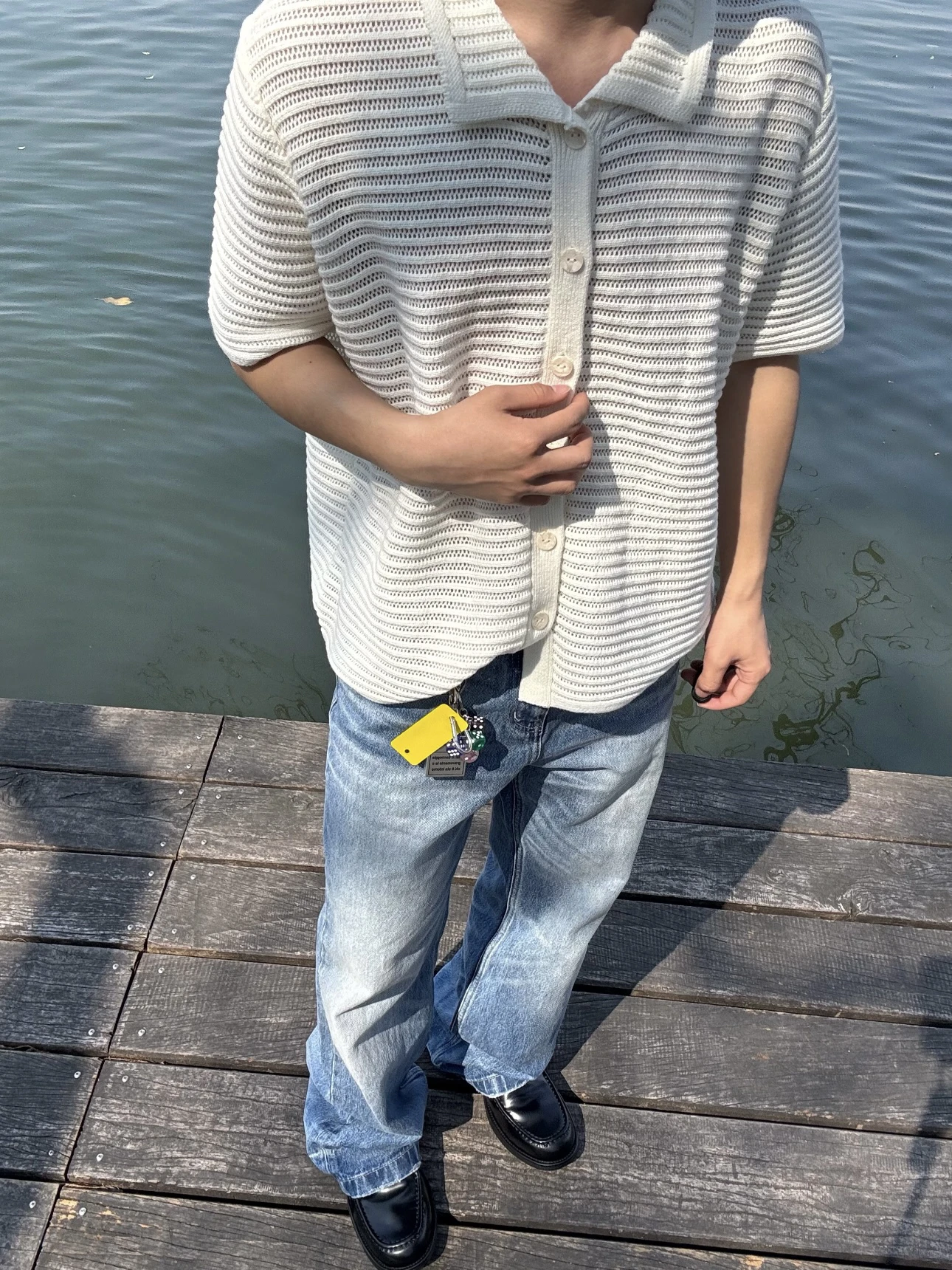 Men's Hollow out Thin Knitted ort Sve irt Summer High End Classic Fit Open Cardigan Outerwear Casual  Color