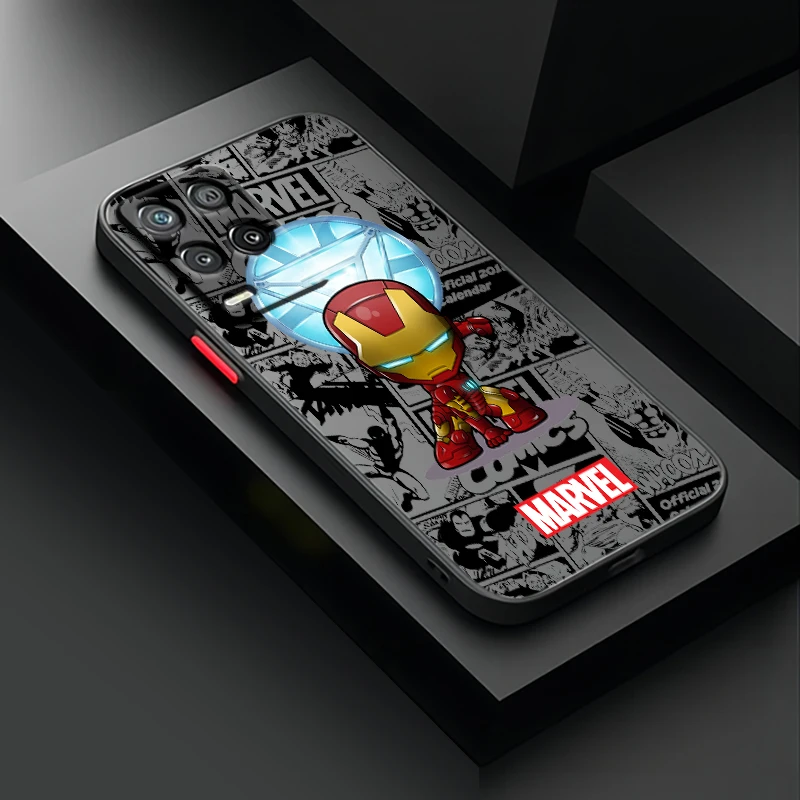 Avengers Spiderman casing ponsel transparan, casing ponsel transparan buram untuk OPPO Reno 8T 8 7 6 5 Z F SE Pro Plus Lite TPU