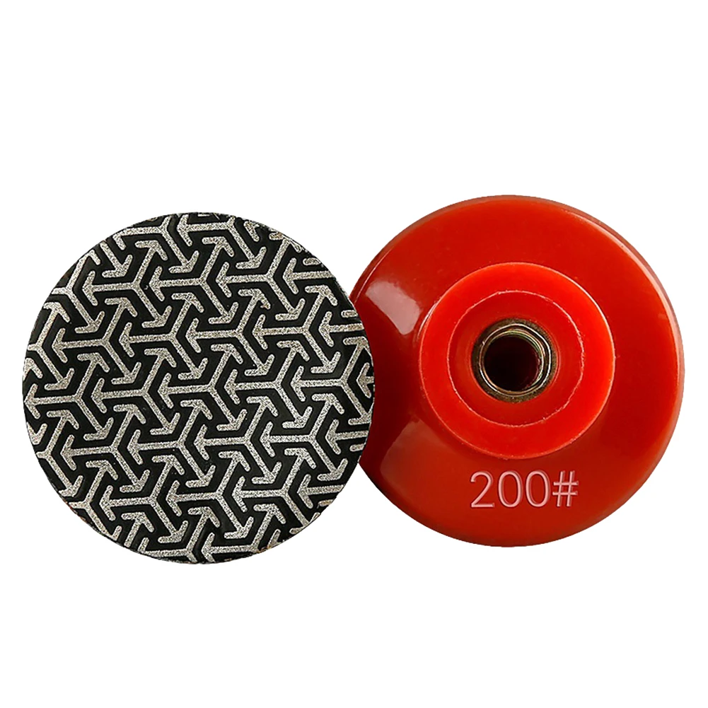 2 Polegada 50mm m10 almofadas de polimento galvanizado telha vidro concreto pedra lixa almofadas disco moagem polimento moedor peças