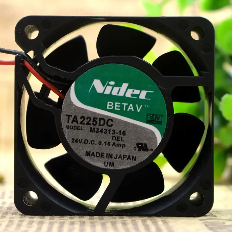 Original NIDEC TA225DC M34313-16 Inverter Fan for 24V 0.16A 6CM 6025