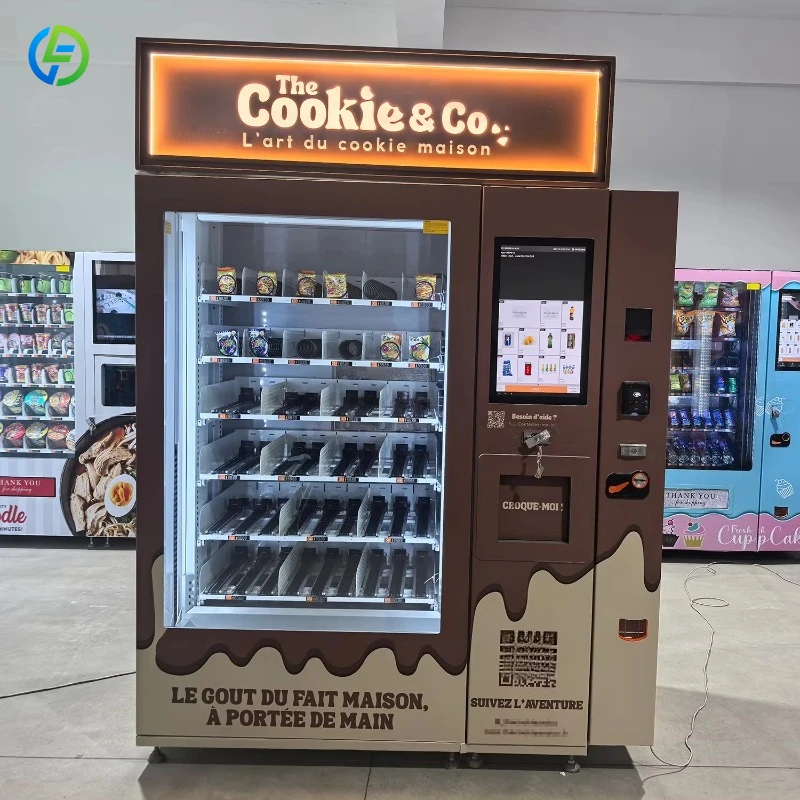 Refrigerated Vending Machine for Foods and Drinks for Selling Cake and Fresh Fruits with Elevator FL Customized