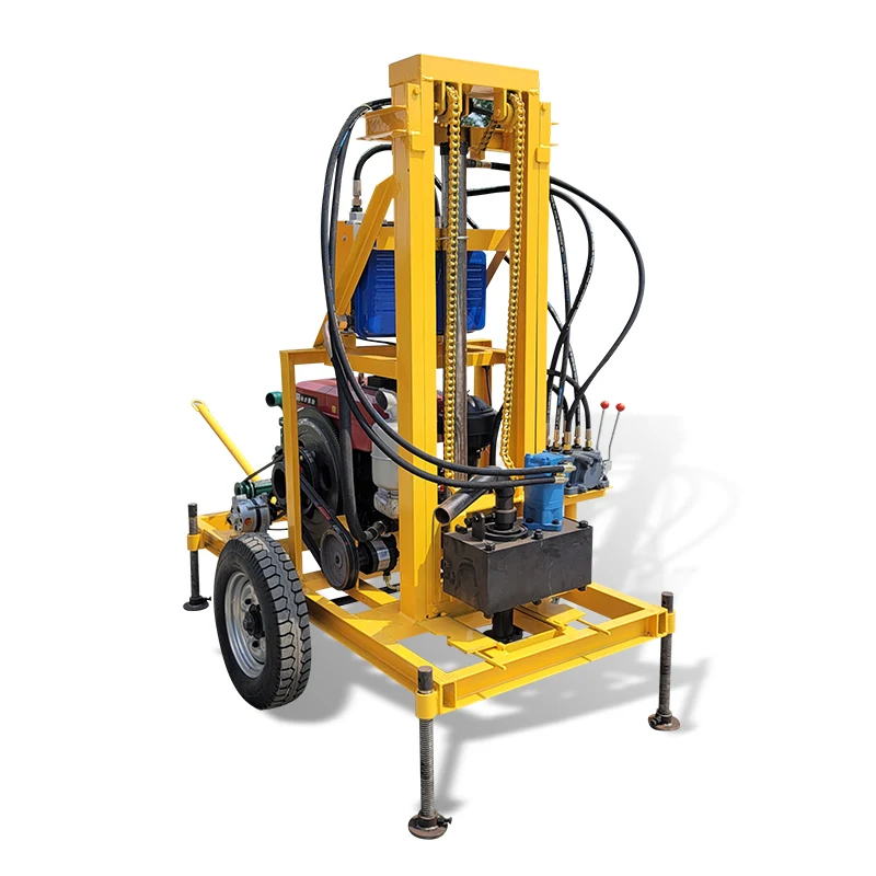 맞춤형 22HP 프리미엄 디젤 드릴 100m 유압 고품질 수원 시추 장비
