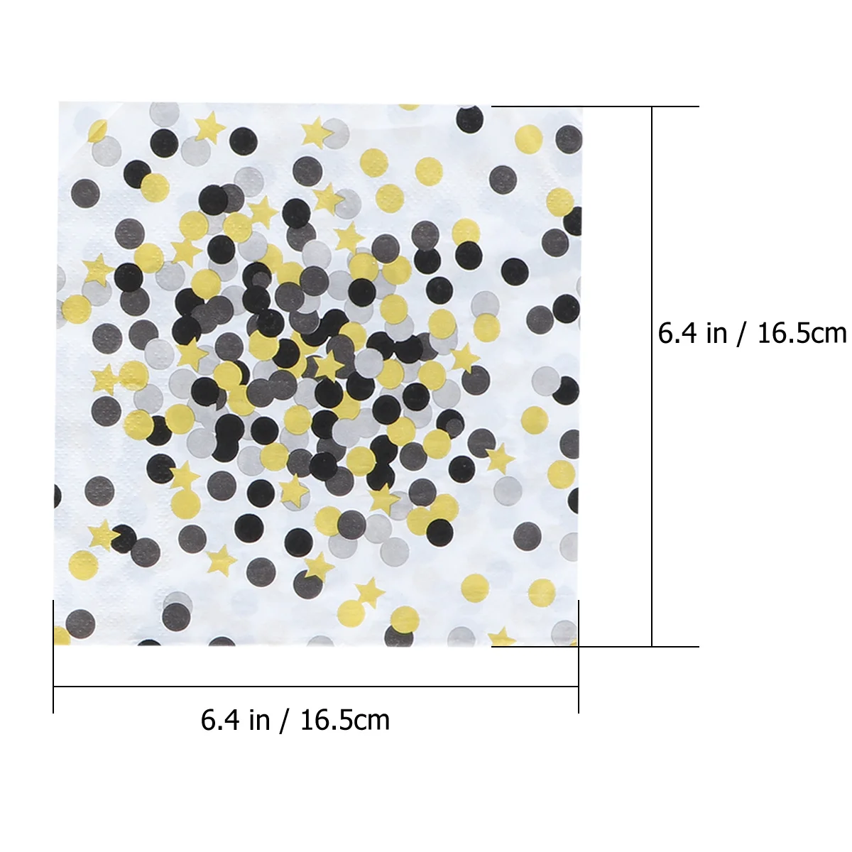 20pcs Black Dots Printed Napkins Premium Absorbent Disposable Dinner Paper Towels For Wedding Birthday Party Colorful Tissue