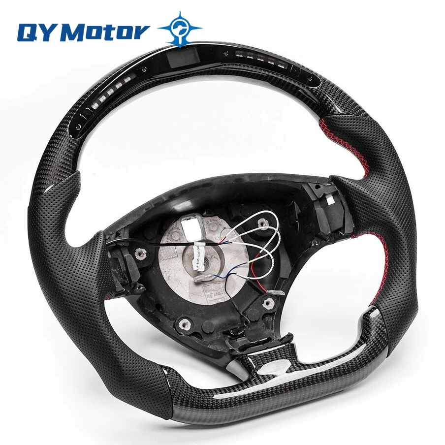 LED Display Real Carbon Fiber Steering Wheel For Maserati Granturismo Ghibli,Levante Turismo Quattroporte GranCabrio GT