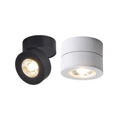 LED Surface Mounted Downlight Dimmable Ceiling Spot Adjustable 360 Rotating 7W 10W 12W Lamps For Home Indoor Lighting Fixture