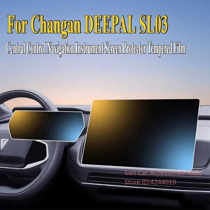 

For Changan DEEPAL SL03 2022-2025 Central Control Navigation Instrument Screen Protector Tempered Film Car Interior Accessories