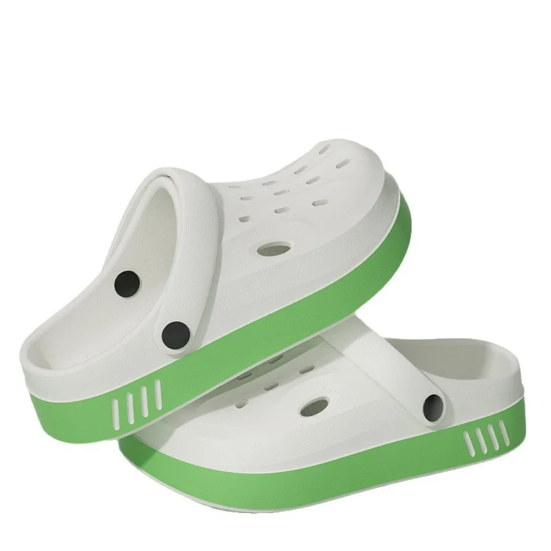

Ladies' 2025 Summer New Shoes with Caves EVA Anti slip, Odor proof, Stepping on Shit Feel Thick Bottom Pregnant Sandals