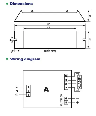 Germicidal Lamp Electronic Ballasts for UV Lamps Ballast  RW11-800-55 UV Lamps 55W