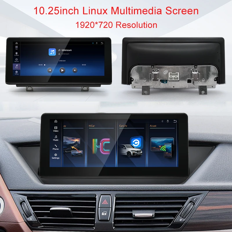 STWEI 2026 New Slim Linux System 12.8inch 2400X900 Resolution For BMW X1 E84 Wireless CarPlay Auto player  KSW