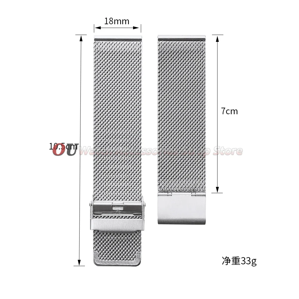 Schnellverschluss-Milanese-Armband 18mm 20mm 22mm Universelles Armband 0,6 Mesh Edelstahl 12mm 14mm 16mm 17mm 19mm 21mm 24mm Bänder – Detail 1