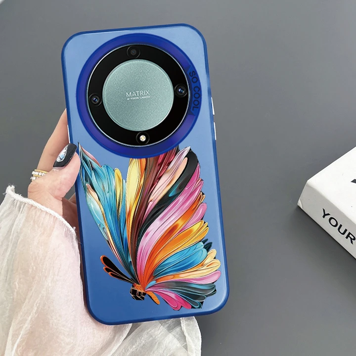 Bonito borboleta gato caso de telefone forhonor 200 pro 200 lite x9a x8a x7a 90 70 90 lite x8b 5g silicone à prova de choque popular luxo copa