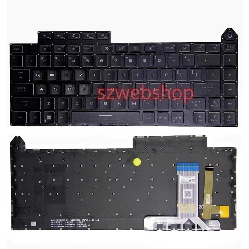 

Новая клавиатура с подсветкой для ноутбука Asus ROG Strix SCAR 16 G634 G634J G634JY G634JZ G634JZR (US-раскладка)