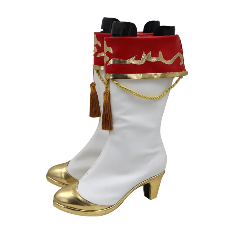 Jogo bonito derby kitasan preto cosplay sapatos botas kitasan burakku festival menina cosplay botas para festa de halloween adulto mulher