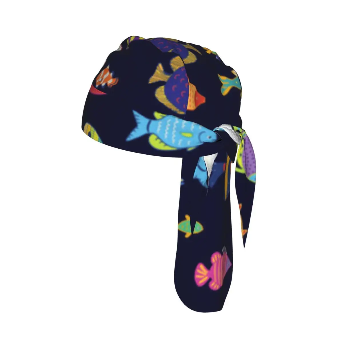 

Велосипедная повязка на голову с разноцветными рыбками, быстросохнущая, солнцезащитная, для велоспорта